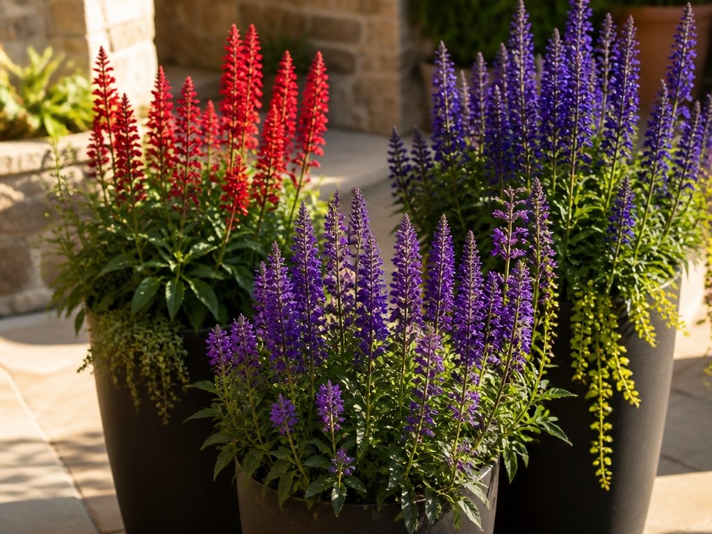 tall spiky flowering plants