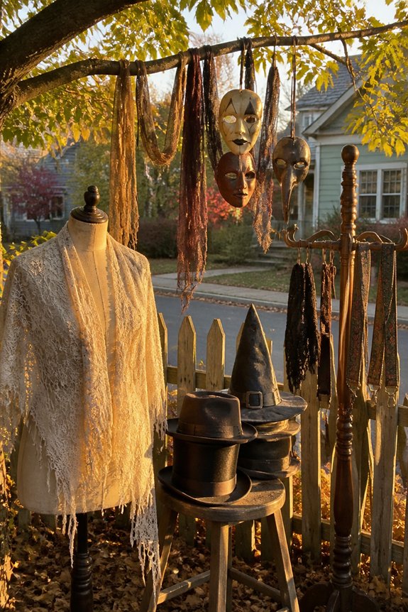 thrifted costume yard displays