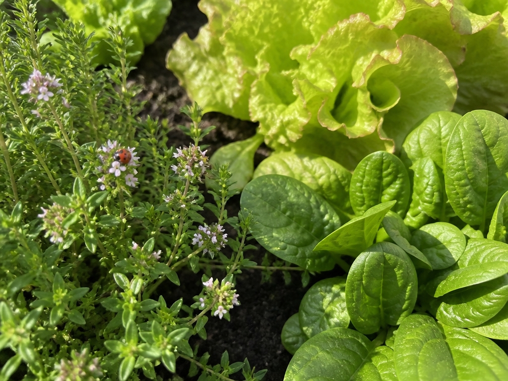 thyme attracts beneficial insects