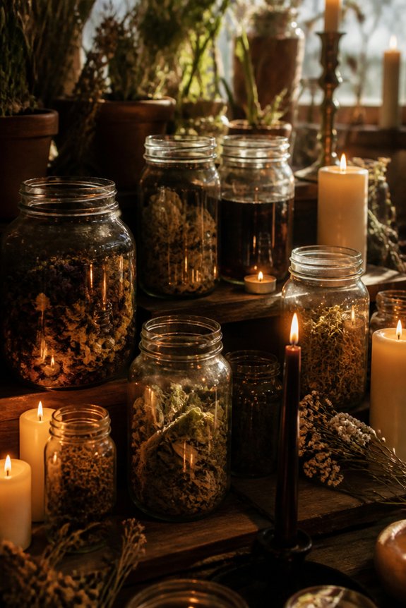 tiered jars for ambiance