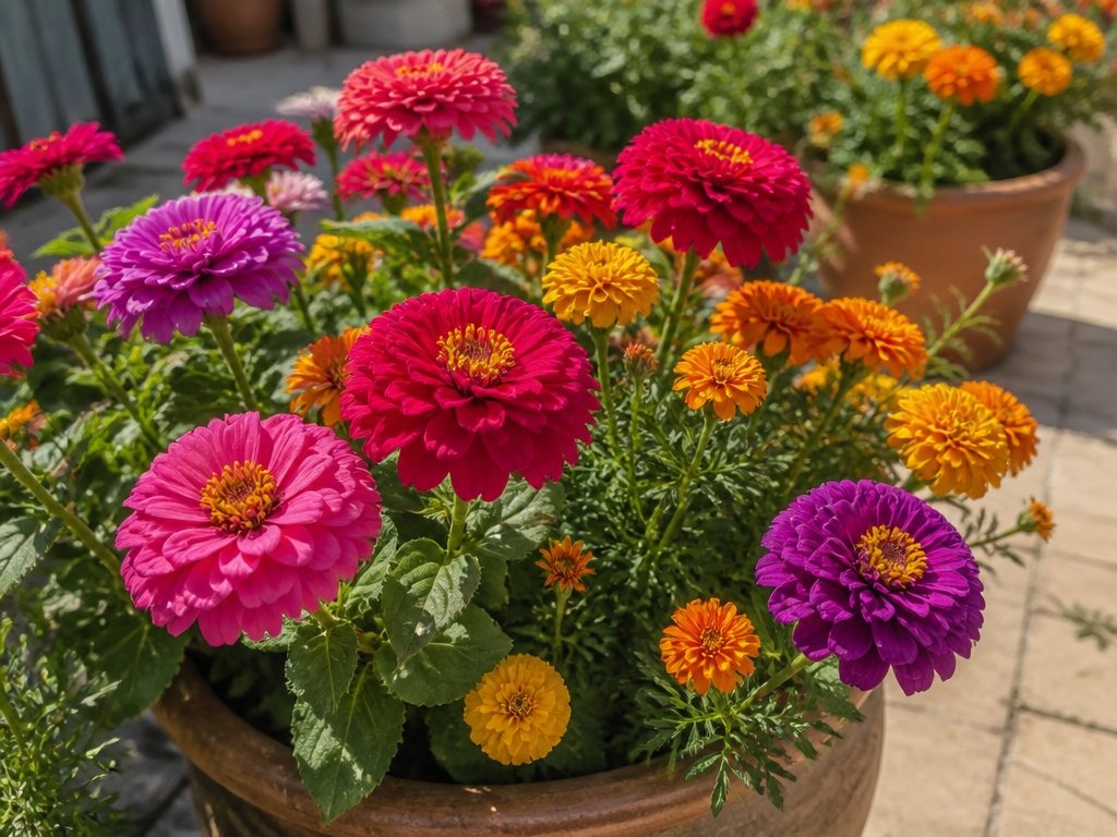 vibrant annuals for sunshine