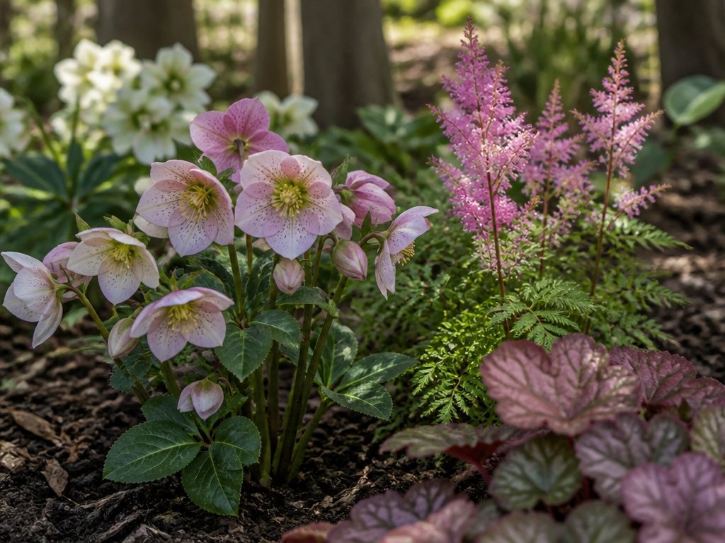 vibrant blooms for shade