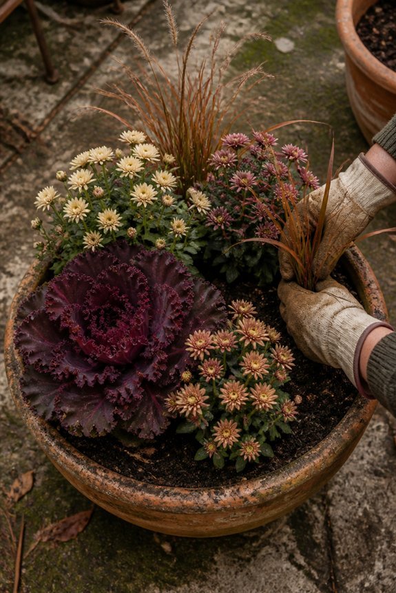 vibrant fall container gardens