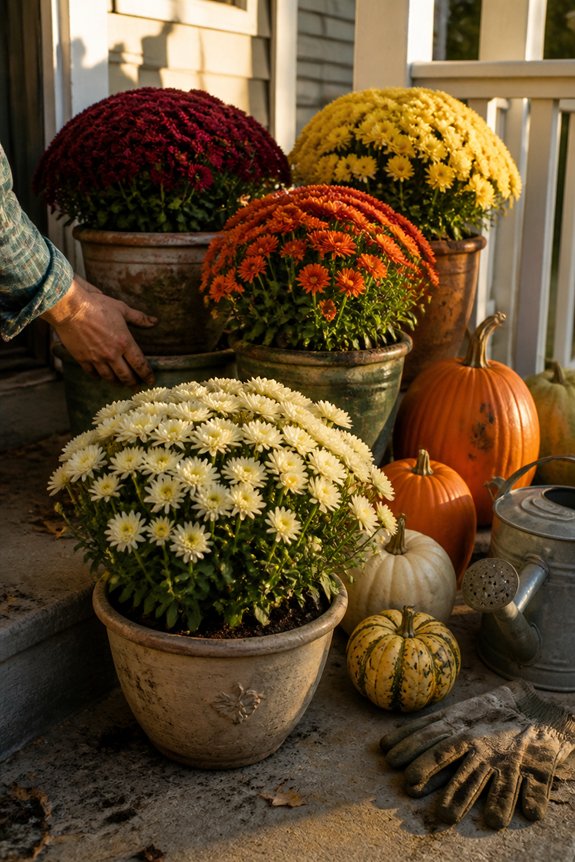 vibrant mums for fall