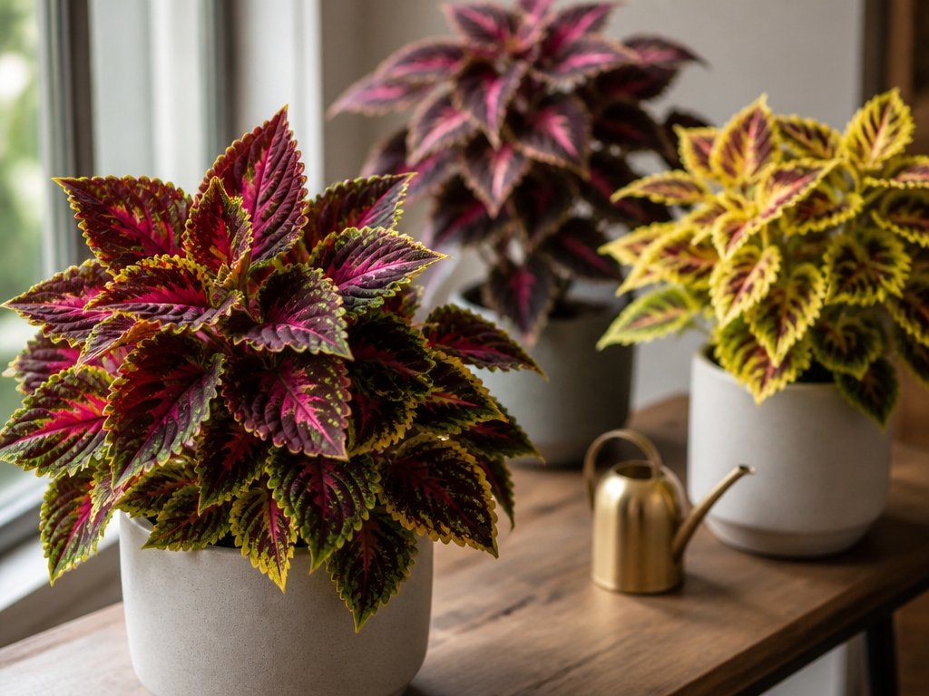 vibrant shade loving coleus plants