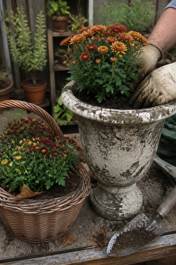vintage containers for mums