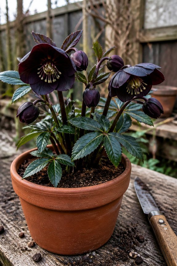winter blooms for shade