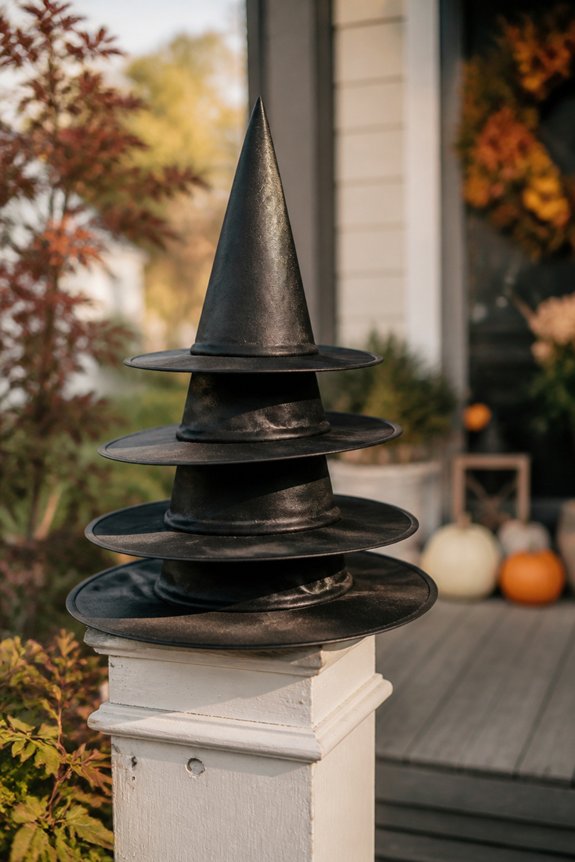 witch hat topiary decoration