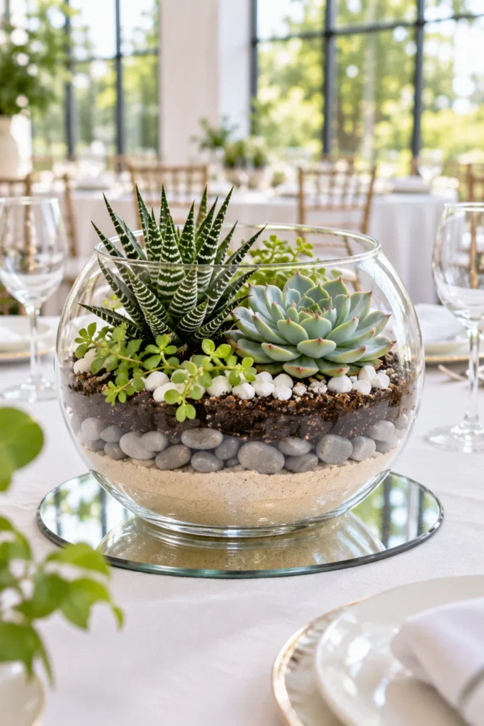 Layered Fishbowl Terrariums