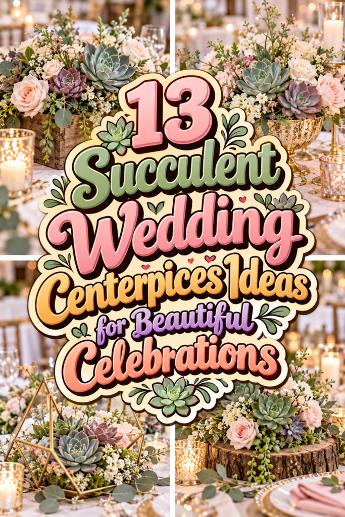 succulent wedding centerpices ideas
