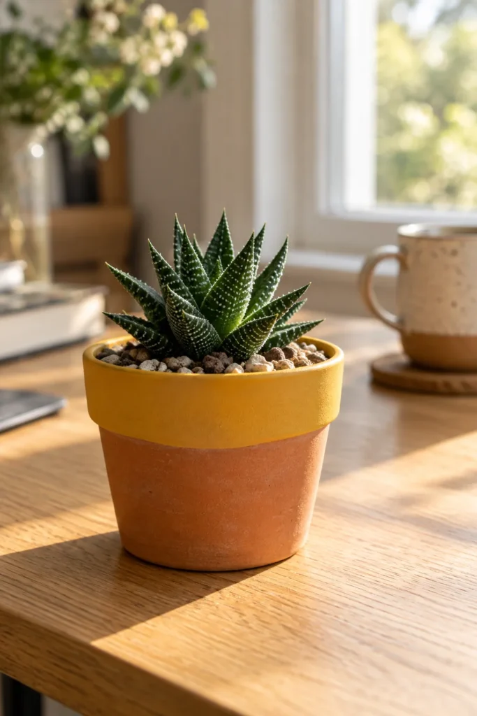 Color-Dipped Terracotta With a Raw Clay Base