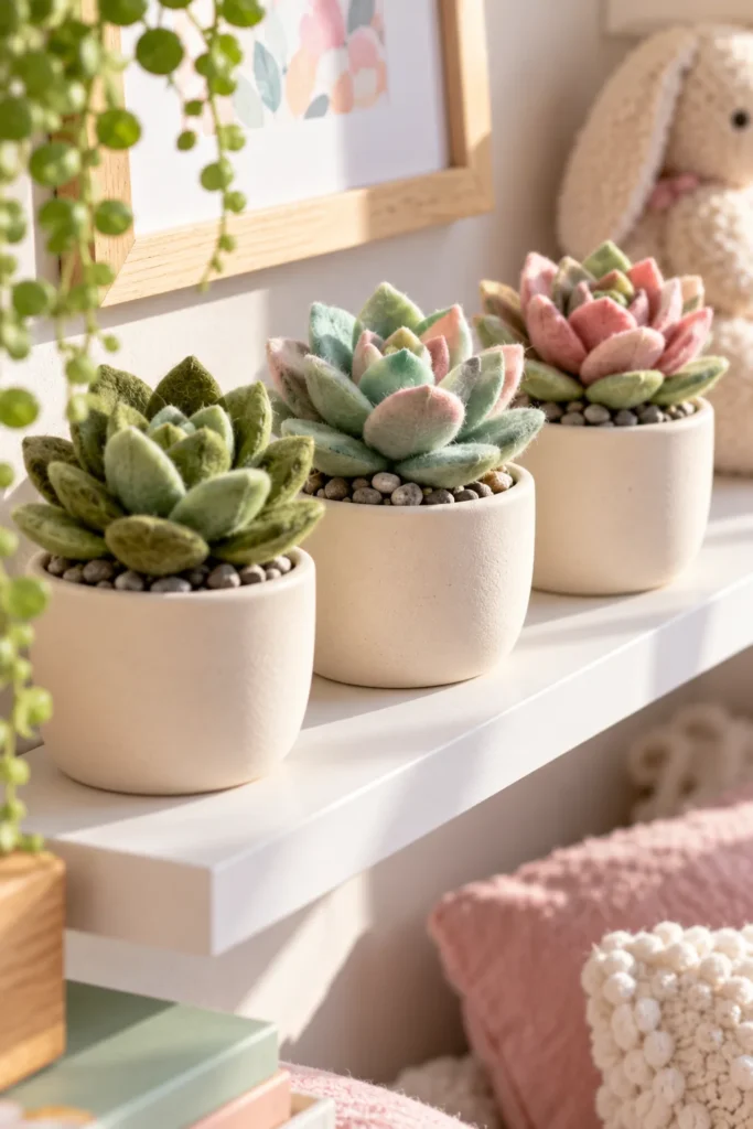 Felt Faux Succulents